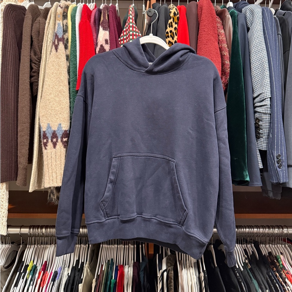 Abercrombie & Fitch Navy Blue Soft Essentials Hoodie